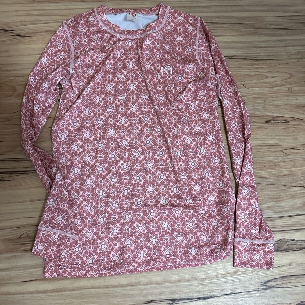 Kari Traa Floral Pink Fryd base layer